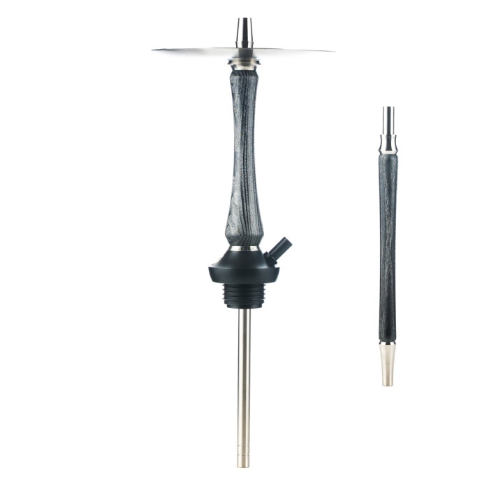 Union Hookah Sleek Black Silver