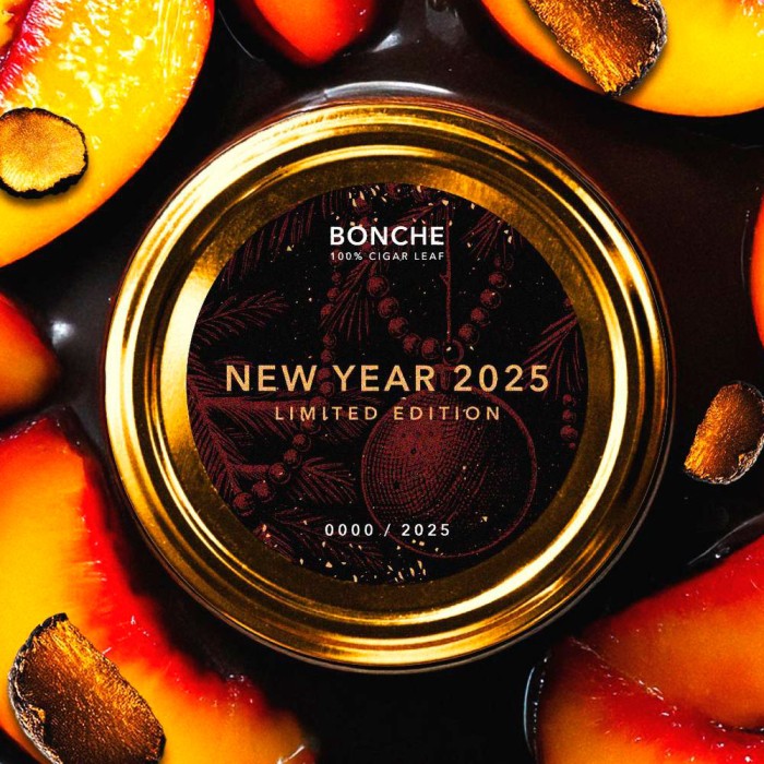 Bonche New Year 2025 (Запеченый персик с карамелью и трюфелем)